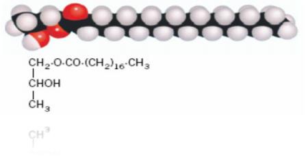 丙二醇脂肪酸脂分子结构式